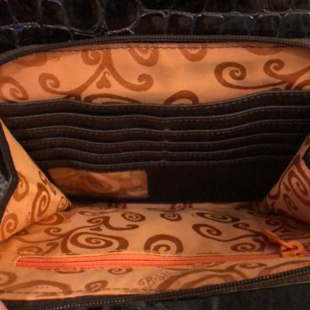 Brighton brown/bronze patent leather organizer - Picture 4 of 12